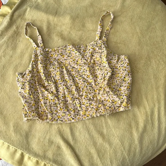 Pastel floral crop top - Picture 1 of 3